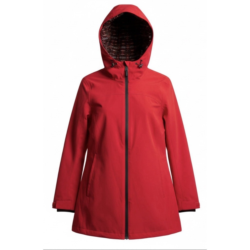 Pendleton Rain Jacket Womens Small S Red Hooded Waterproof Gorpcore Western Coat